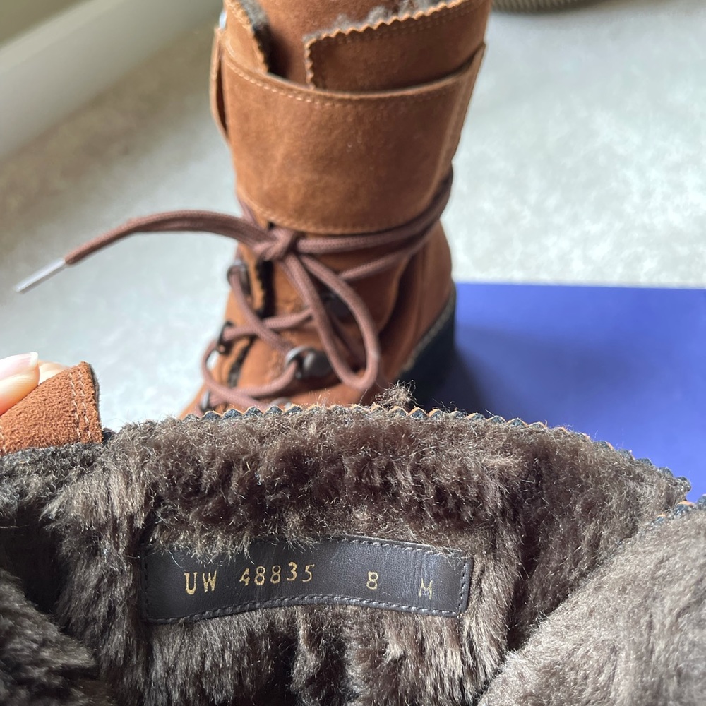 Stuart Weitzman Attackit Walnut Boots - image 2